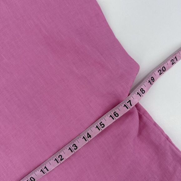 Madewell 100% Linen Square Back Crew Neck Top Retro Pink Women's Size XS - Picture 5 of 8